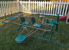 Playground Equipment Airplane Teeter Totter Outdoor Kids Backyard Play See Saw