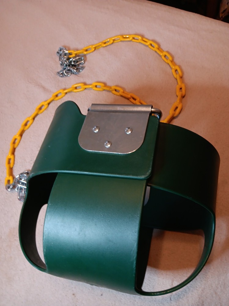 Jungle Gym CIS High Back Full Bucket Swing with Coated Chain – Green