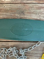 Swing-N-Slide Heavy Duty Green Swing Seat w/ Yellow & Gray Chains
