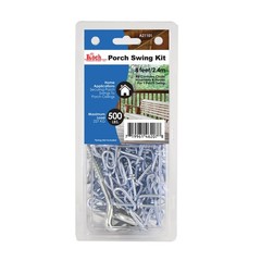 Koch Industries A21101 2/0 diameter 8-feet, Double Loop Porch Swing Kit, Stee…