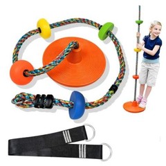 Tree Swing for Kids,disc Swing,Climbing Rope Tree Kids Swing with Orange