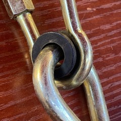 2 Tire & Swing set snap hook hanger,bolt thread hardware 8-6″ shaft galvanized