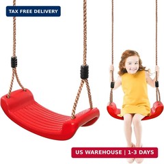 WUWEOT Tree Swing Seat, Outdoor Kids Swing Seat, 220 lbs Hanging Plastic Tree Se