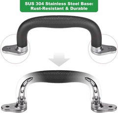 Non-Slip Black Playground Safety Handles, Durable Grab Hand Grips for Indoor