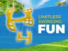 SWING SET STUFF INC GLIDER WITH ROPE KIT YELLOW fun outside backyard deal 0305