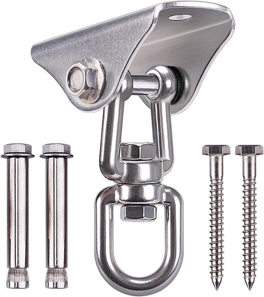 Stainless Steel Swing Hanger Heavy Duty Ceiling Mount 1000 LB Capacity Hang Rope