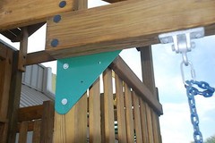 Triangle Bracket 15″ Swing Set Play set Playground Hardware backyard gungle gym