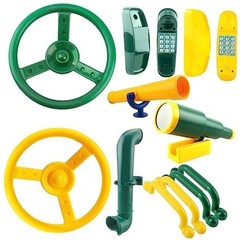 11 Pcs Playground Swing Set Accessories Plastic Pirate Steering Wheel with