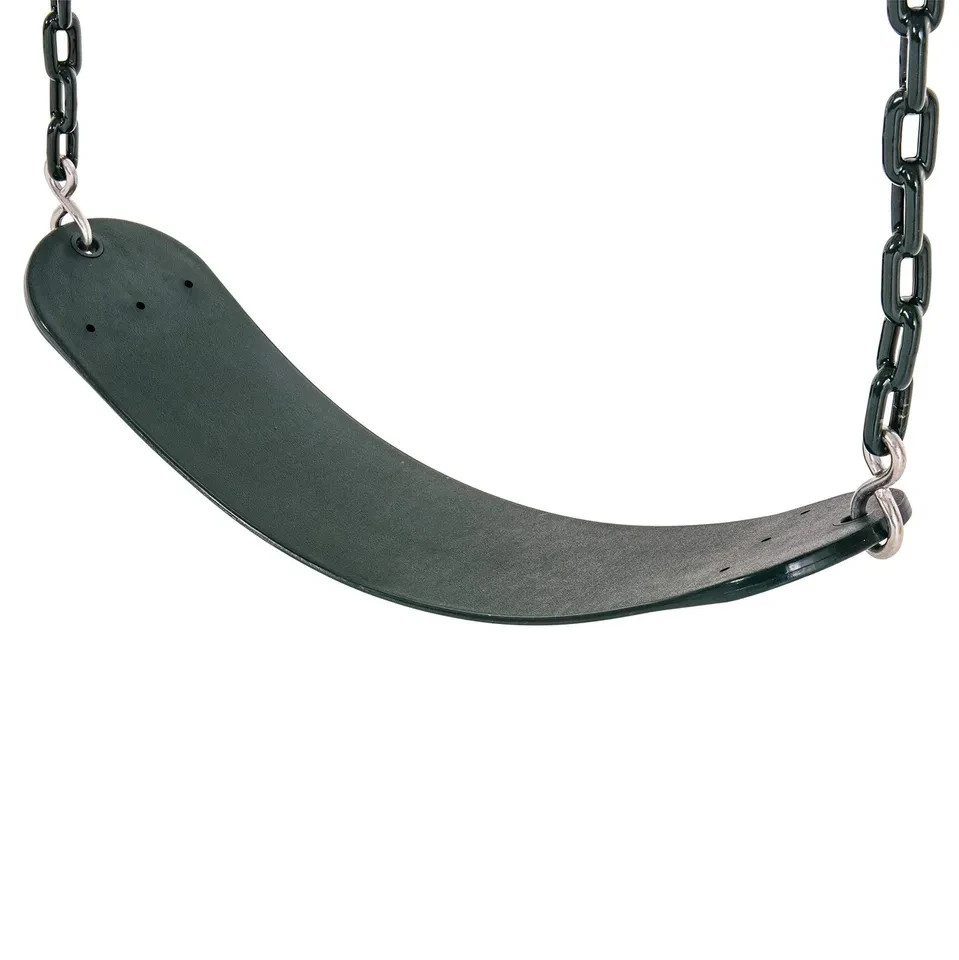 Jack & June Belt Playset Swing SEAT with 80” Chains Made for 5’ & 6’ Deck Green