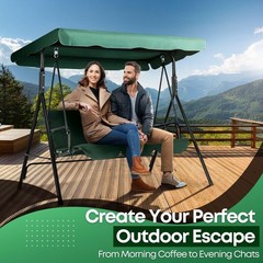 Replacement Canopy for 2 Seat Outdoor Swing 75 inch x 52 inch Swing Canopy