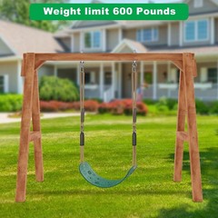 Kids Swing Seat with Adjustable Rope – Indoor/Outdoor Swing Set Accessory, 500 l