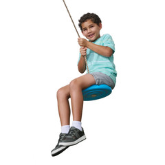 Rope Swing, Outdoor Adjustable Nylon Rope Disc Swing, Swing Set Accessory, Ages