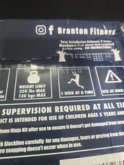 Branton Fitness Ninja Warrior 50’ Slackline Kit