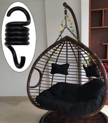 Porch Swing Springs Hammoch Springs – 1500Lbs Black Heavy Duty Suspension Spring