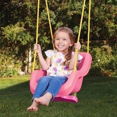 Little Tikes 2-in-1 Snug n Secure Toddler/Bucket Swing – Pink