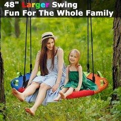 Tree Swing, Saucer Swing, 48 inch 900lbs Weight Capacity, with 48 Inch