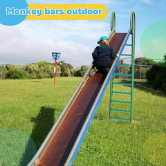 15 Set Metal Monkey Bars Ladder Rungs Set for Backyards Playground and Children