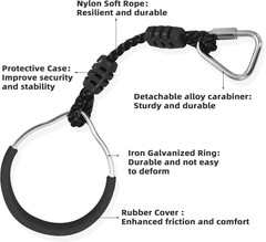 Hanging Ninja Gymnastic Ring Swing Monkey Bar Climbing Bar Jungle Fist for Outdo
