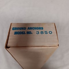 Turco Metal Swing Set Anchors 4 New In Box For 2″ Or 2.5″ Tubing 1970’s