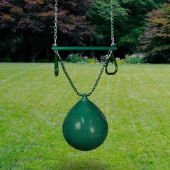 04-0012-G/G Buoy Ball with Trapeze Bar, Green, 36.5″ Plastisol Coated Green C…