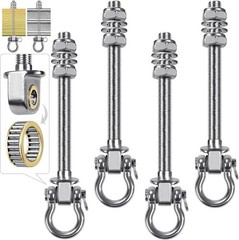Swing Hangers W/ Bearing 6 Pack Stainless Steel 304 Swing Hooks Wood & Metal