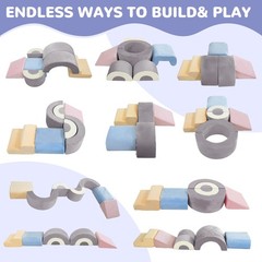 Toddler Climbing Toys Indoor, 7‑Piece Soft Foam Play Set for Toddlers 1‑3, Fo…
