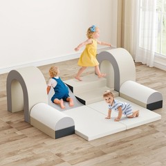 Olakids Climbing Toys Indoor, 10 Pieces Baby Foam Blocks Soft Play Set with P…