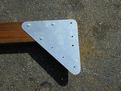 Triangle Bracket 15″ Swing Set Play set Playground Hardware backyard gungle gym