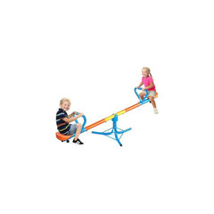 Kids Seesaw Teeter Totter Blue Outdoor Residential Freestanding Spin Toy for Age