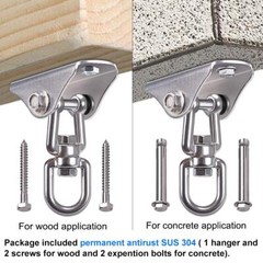 Heavy Duty Ceiling Swing Mount Free Swivel Swing Hook Swing Hardware Kit