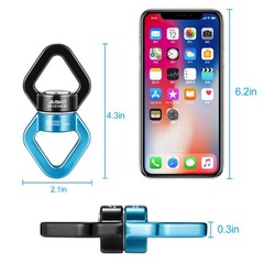 , Black Blue Swing Swivel, 30 KN Safest Rotational Device Hanging Accessory