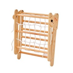 Large 4-in-1 Wooden Climbing Triangle and Ramp Set for Toddlers 1-3 Years