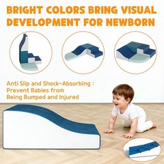 Garvee Foam Climbing Blocks for Toddlers 1-3, 4-Piece Baby Climbing Toys, Ind…