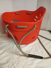 Toddler Swing High Back Full Bucket Infant Seat w/ Tree Straps (Red)