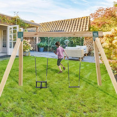A-Frame Middle Swing Set Brackets, Heavy Duty Carbon Steel Swing Set Hardware wi