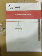 Hooroor Slackline Pulley 52FT Zip Line, Monkey Bar Ninja Warrior Obstacle Course