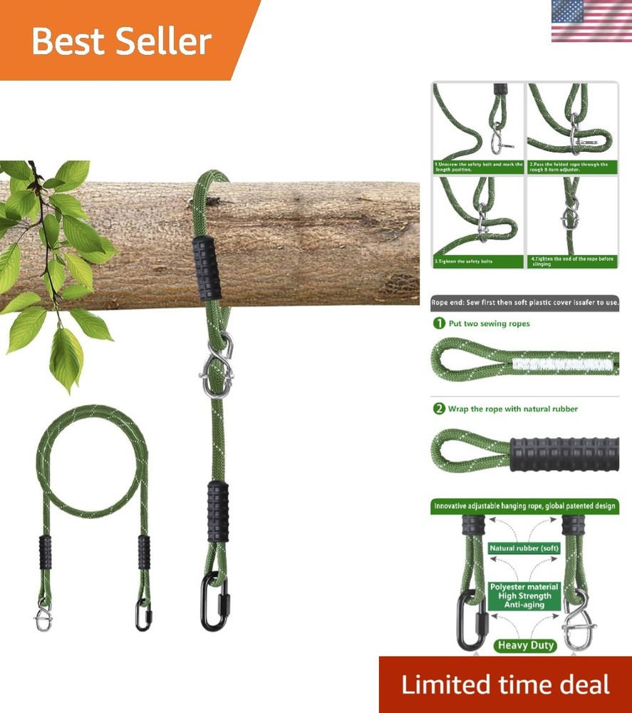 Adjustable 7.25ft Heavy Duty Rope for Tree Swings – Safety & Comfort Guaranteed