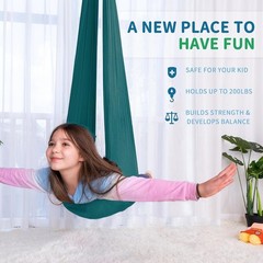 Sensory Swing for Kids with 360° Swivel Hanger, Indoor Therapy Swing Great fo…