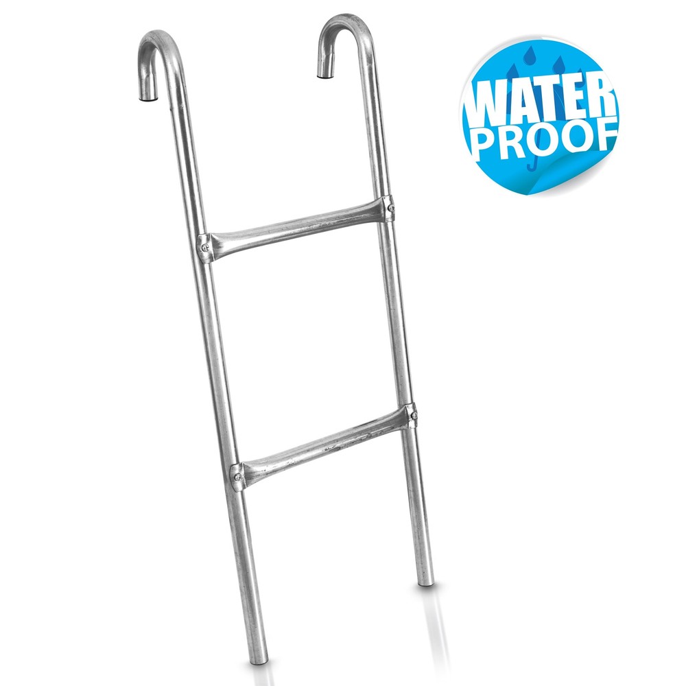 2 Step Weather Resistant Galvanized Steel Trampoline Access Climbing Ladder 4.7
