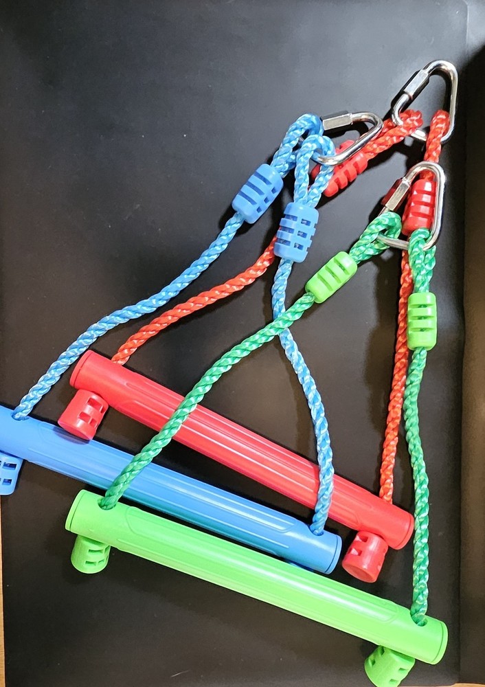 3-Pack Kids Ninja Monkey Bars Swing Bars for Ninja Obstacle Course Attachments