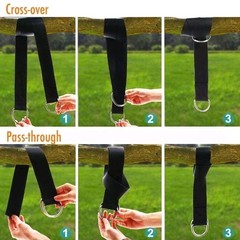 5 Foot Tree Swing Hanging Strap With 2 Carabiners