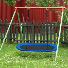 60″ Saucer Tree Swing Surf Outdoor Adjustable Kids Giant Oval Platform Swing Set
