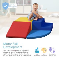 FDP SoftScape Toddler Playtime Corner Climber, Indoor Active Play Structure for