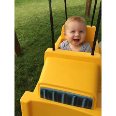 Bulldozer Toddler Swing