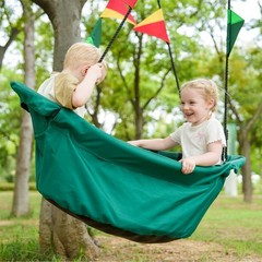 Large Platform 53” RPET Boat-Shaped Swing, Canoe Tree Swing for , Eco-Friend…