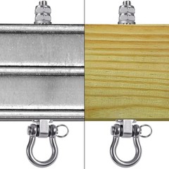 Heavy Duty Swing Hangers with Bearings – Set of 4 Stainless Steel 304 Hardwar…