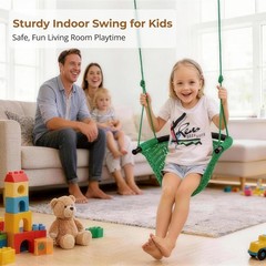 Swing Seat for Kids Heavy Duty Rope Play Secure Children Swing Set,Perfect fo…