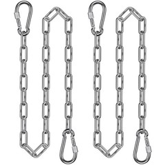 2Pcs 65″ (5.4 ft) 304 Stainless Steel Swing Chain 1000 LBs Capacity Porch Swi…