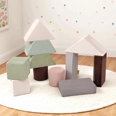 11-Piece Soft Foam Stacking Blocks for Toddlers, Large Plush Building & Balan…