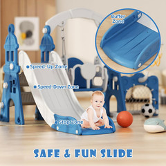 Toddler Swing and Slide Set with Safety Belt, 3-Step Climber – Indoor/Outdoor Pl